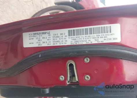 2015 Ram 1500 Big Horn из США, поврежденный, VIN 1C6RR6GT4FS561533